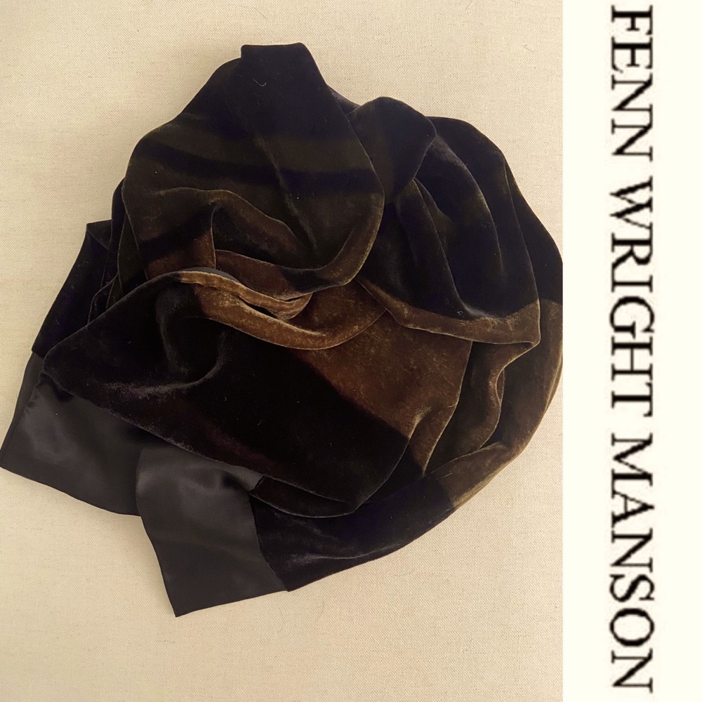 Fenn Wright & Manson Velvet/Silk Scarf - Oblong